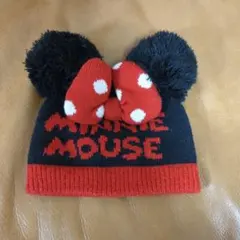 ミニーマウスのニット帽　ディズニー