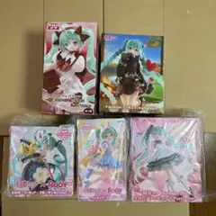 初音ミク プライズフィギュアまとめ売り 5点セット