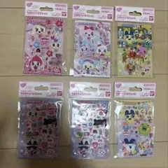 たまごっち ぷっくりシールファイル　5種類　6枚セット 正規品 たまもりシール