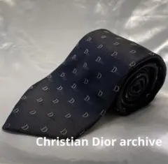Christian Dior シルク ネクタイ Dロゴ