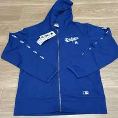 メンズMサイズ　MLB メッシュパーカー　LAドジャース ブルーのサムネイル