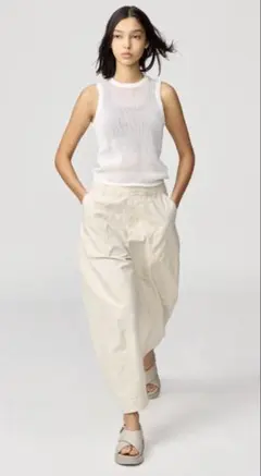 ユニクロC メッシュクルーネックセーターノースリーブ