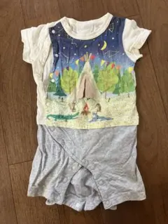 半袖ロンパース　動物柄