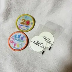 ダッフィー&フレンズ 20周年 カラフルハピネス ワッペン 2枚セット