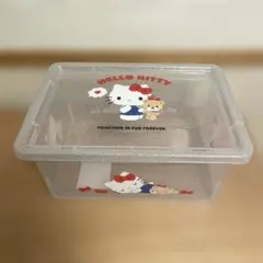 ハローキティ　クリアラメ収納ケース　サンリオ