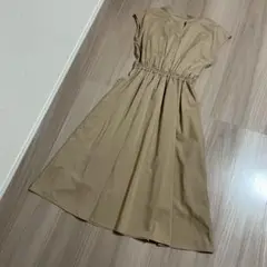 【新品】NATURAL BEAUTY BASIC シャツワンピース M ベージュ