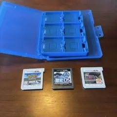ニンテンドー3DS/DSソフト3本セット＋収納ケース