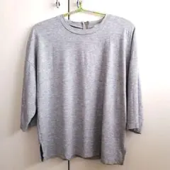 GU 七分袖Tシャツ M グレー