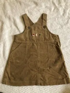 ファミリア　コーデュロイ　ジャンパースカート 100