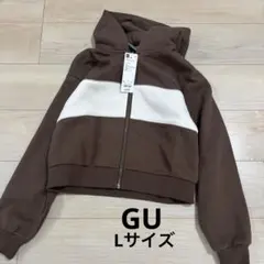GU Lサイズ　155〜165cm ブラウン パーカー