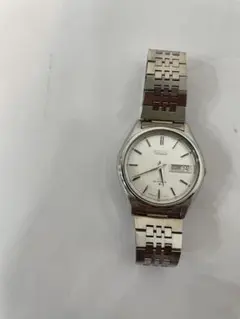 稼働品SEIKO5自動巻きAT 裏スケルトン シルバー文字盤 7S26-0480