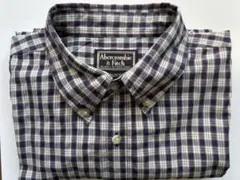 Abercrombie & Fitch 半袖 チェックシャツ 綿100%