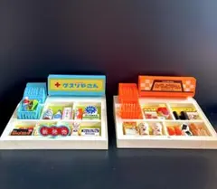 【昭和のお人形さんごっこ】クスリやさん＆おべんとうやさん ままごとリカちゃん希少