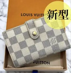 新型　ルイヴィトン　ダミエ・アズール　ヴィエノワ　カード８枚　財布　折り財布