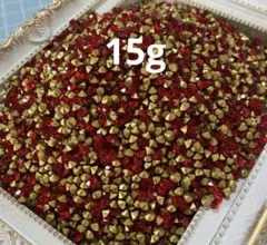 ハンドメイド　vカット ラインストーン　赤　4mm    約15グラム