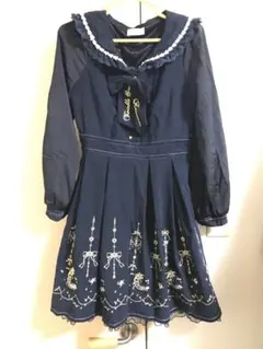 レアなLIZLISA TwinkleStars刺繍ワンピース廃盤？セーラー襟、星