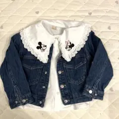 110サイズ⭐︎セット売り⭐︎プティマイン　デニム＆ブラウス