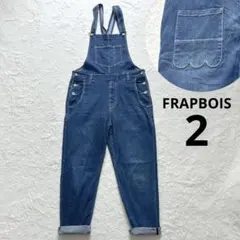 FRAPBOIS half フラボア オーバーオール ストレッチ スカラップ