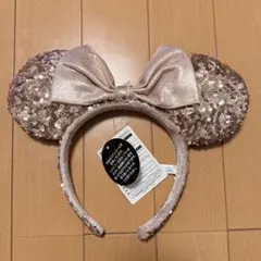 未使用品　東京ディズニーリゾート　ピンク　スパンコール　カチューシャ