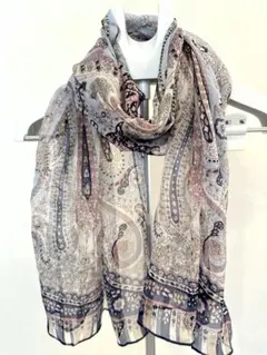 Leilian イタリアG.BINDA製ペイズリー柄シルクのストールのサムネイル