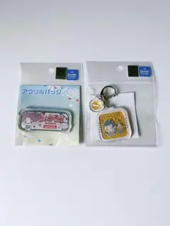 呪術廻戦　サンリオ　おなまえプレートバッジ　アクリルキーホルダー　脹相　夏油