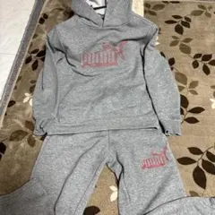 PUMA グレー ジャージセット　スウェット上下セット　130 プーマ　パーカー