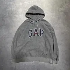 OLD GAP 90s fleece gray hoodie L