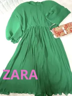 ZARA ザラ ロングワンピース マキシ丈 ボリューム袖