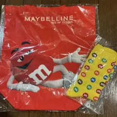 即購入⭕️M&M's トートバッグ 赤　靴下セット