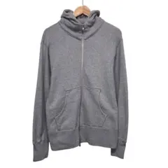 アウトブラバリー　フルジップスウェットパーカー　ダブルジップ　日本製　グレー