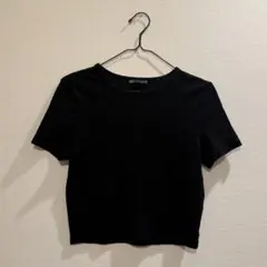 ZARA ブラック 半袖Tシャツ Lサイズ