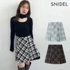 snidel チェック スカショーパン