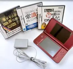 Nintendo DSi LL ワインレッド 美品 +　ソフト3本