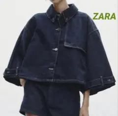 ZARA TRFデニムケープジャケット　ジージャン　Ｍ