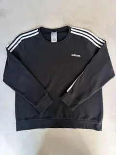 adidas クルーネック スウェット ブラック Mサイズ