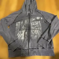 DIESEL キッズ ジップアップパーカー グレー L