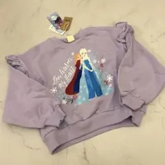 新品タグ付き リトシー ディズニー プリンセス アナ雪 エルサ アナ トレーナー
