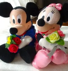 【2つセット】ミッキーマウス ミニーマウス　ぬいぐるみ　ウェディング