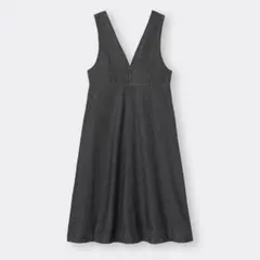 GU デニムジャンパードレス