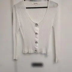 Super Beauty ホワイトカーディガン サイズ40