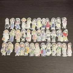 モリンタ Molinta 女の子② マスキングテープ フレークシール 1ループ