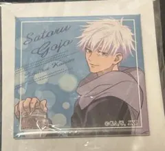 呪術廻戦　五条先生の目隠し風ヘアバンド　スクエア缶バッジ　冬の日　五条悟