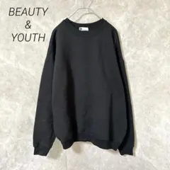 BEAUTY&YOUTH スーパービッグスウェット　クルーネック トレーナー