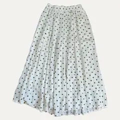 Samansa Mos2ドット柄マキシパンツ