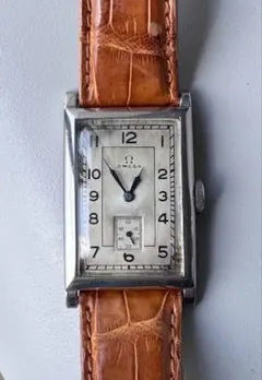 1940-50年代】ロードエルジン 14KGF スモセコ 手巻きレクタンギュラー 
