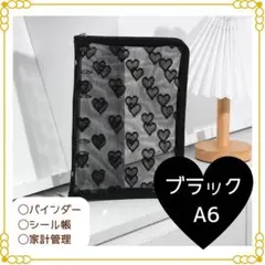 アクリルバインダー ポーチ saving 韓国 貯金 A6 家計管理 シール帳