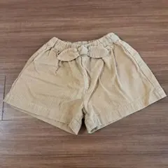 ブリーズ コーデュロイ ズボン パンツ キュロット キャメル ベージュ 110