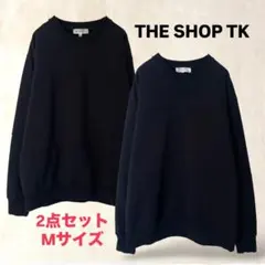 2点セット　THE SHOP TK　トレーナー　M　黒　無地　カジュアル　作業着のサムネイル