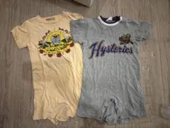 ヒスミニ 半袖 カバーオール ロンパース