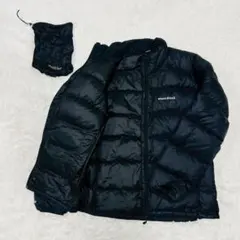 モンベル　ライトアルパインダウン ジャケット M 　ブラック　軽量　防寒